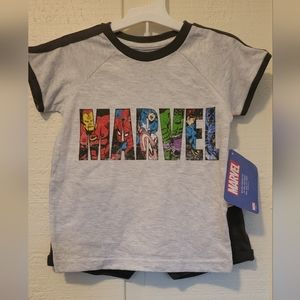 NWT Marvel 2 Piece Outfit